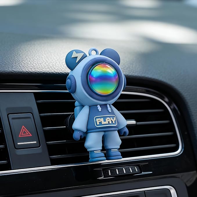 Car Air Freshener,Astronaut Vent Clip,Car Odor Eliminator,Car Air Freshener Clips (Purple)