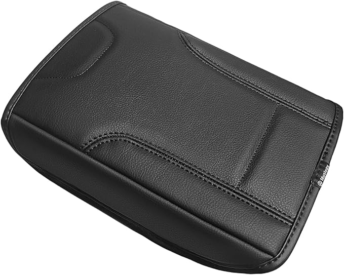 Muslogy Center Console Armrest Cover Compatible with Kia K4 2025 2026 Comfort Armrest Pad Arm Rest Cushion Vegan Leather Protector Regular Thick