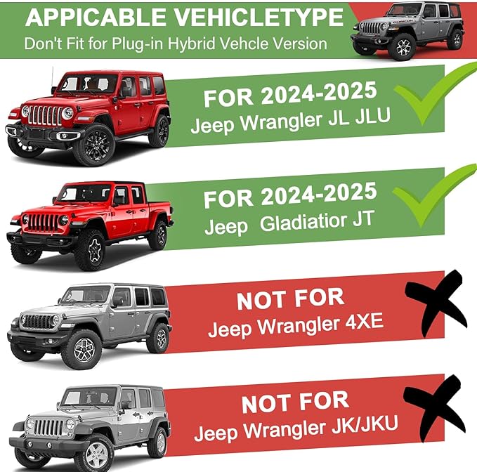 Magnetic Phone Mount for Jeep 2024 2025 Wrangler JL JLU & Gladiator JT - Dashboard Phone Holder with Magsafe for Jeep Wrangler & Gladiator Accessories (Not for 4XE)