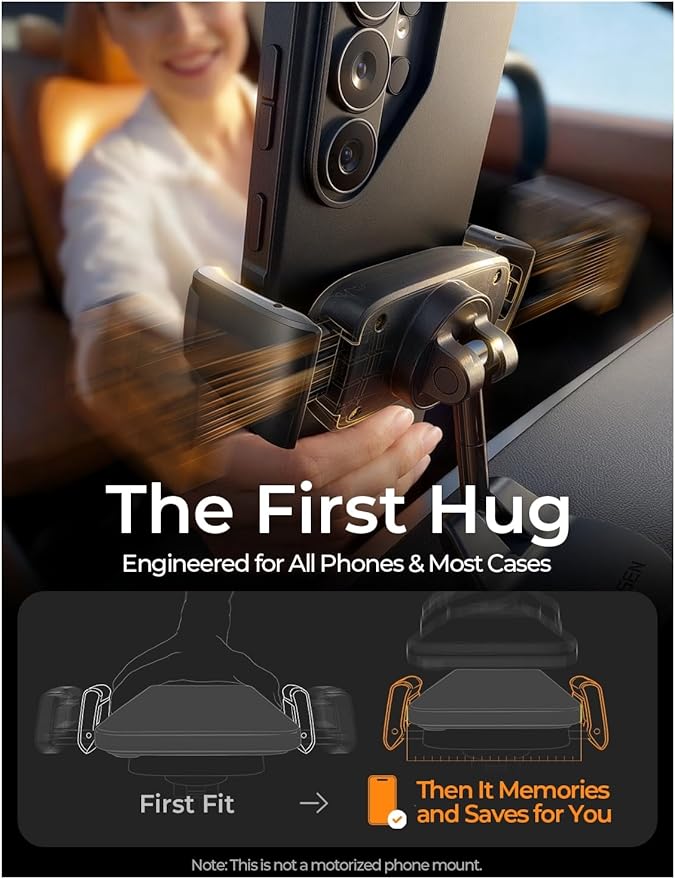 LISEN Suction Phone Mount for Car, [95% Cases Friendly] Car Phone Holder Mount Dashboard Phone Holder, Easy One Touch Suction Cup Cell Phone Car Mount
