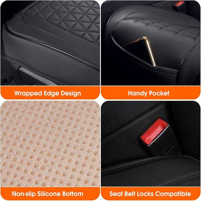 Universal Seat Cushion, Comfortable Seat Cover with Full Back Support in Winter (Large)