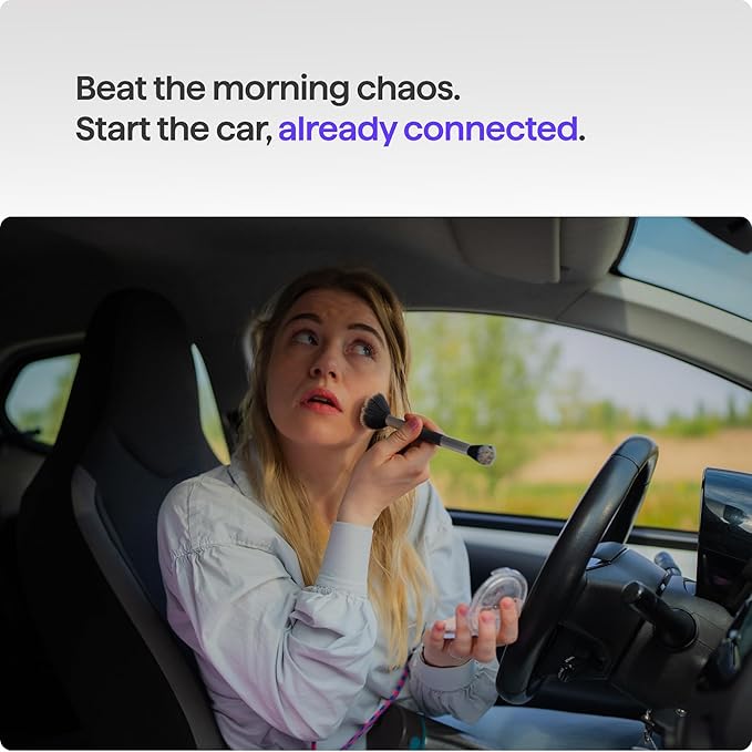 AAWireless TWO+ Compatible with Android Auto & Apple Carplay 2-in-1 Wireless Adapter | Wireless Connection via Bluetooth & WiFi | iPhone X+ & Android 11+ | Multifunctional Button | Made in Europe