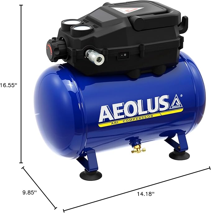 Air Compressor, 3 Gallon Max 110 PSI Portable Oil Free Tank and Ideal for Painting, Inflation and other Pneumatic Tools.