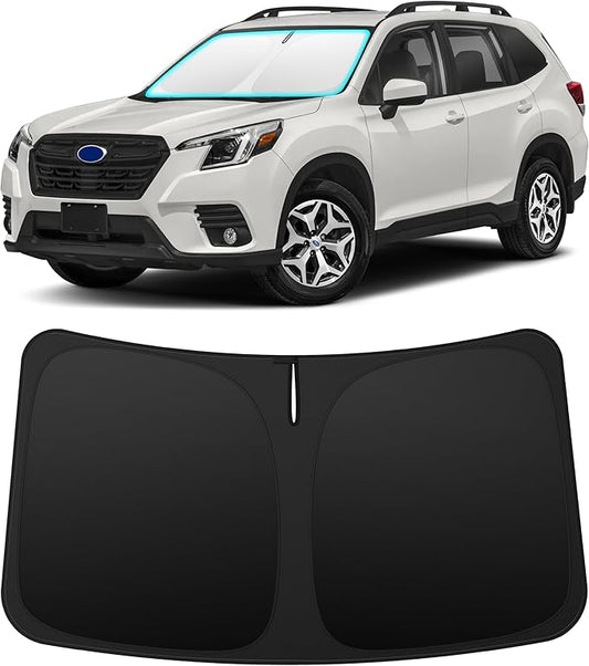 INSAUTO Custom Fit Windshield Sun Shade Accessories for Subaru Forester 2019-2025, Foldable Front Window Sunshade, UV & Heat Reflector, Keeps Interior Cool, Includes Storage Bag