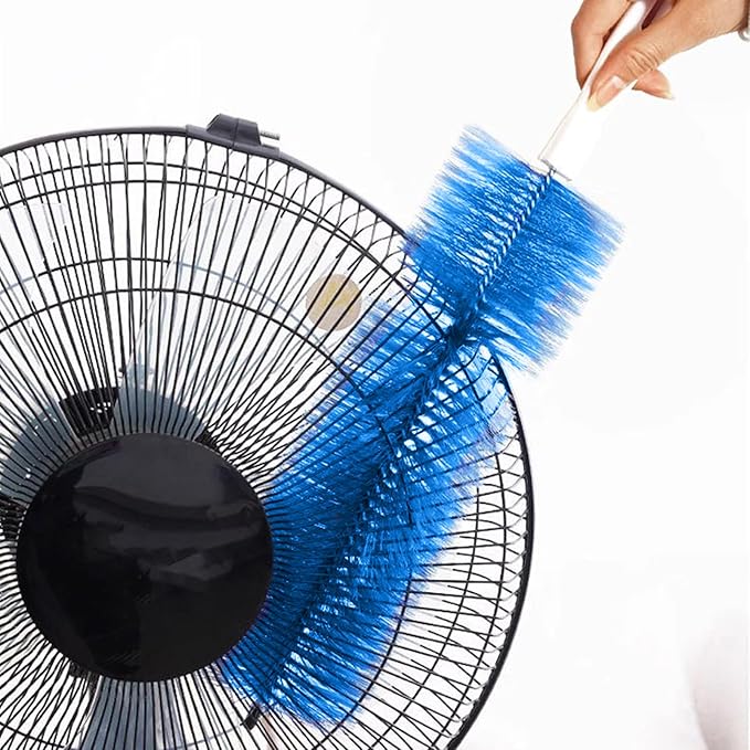 Fan Cleaner Brush，Fan Brush Cobweb Duster Microfiber Duster Ideal for Ceiling Duster, Air Vents, Curtains，Fan Cleaner for Box Fan（2PCS）