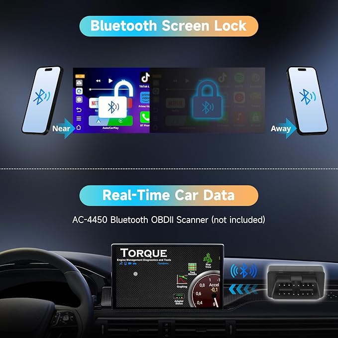 Magic AI CarPlay Box - Wireless CarPlay Adapter with Dual-WiFi Stability, Built-in Android Multimedia System, Enjoy Video & Music Apps, Navigation, AI Voice, Plug & Play for Factory Wired CarPlay