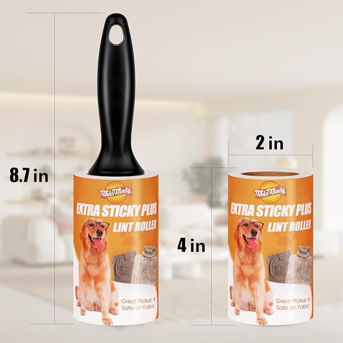 Lint Rollers for Pet Hair, Sticky, Remover for Couch, Clothes Furniture and Carpet. Dog Hair Remover Cat Hair, Animal Fur, Fuzz, Mega Value Set 21 Pack