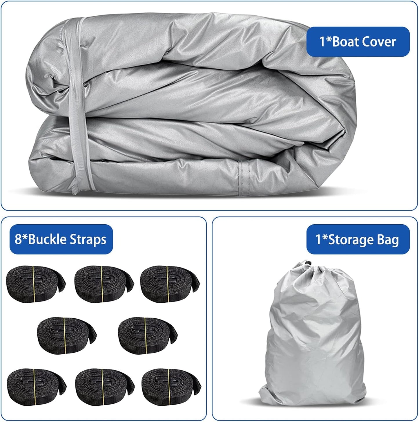 iCOVER Jet Ski Cover- Water Proof Heavy Duty Trailerable Personal Watercraft Covers for Seadoo Kawasaki Yamaha Wave Runner, Fits PWC Models Up to 135in Long