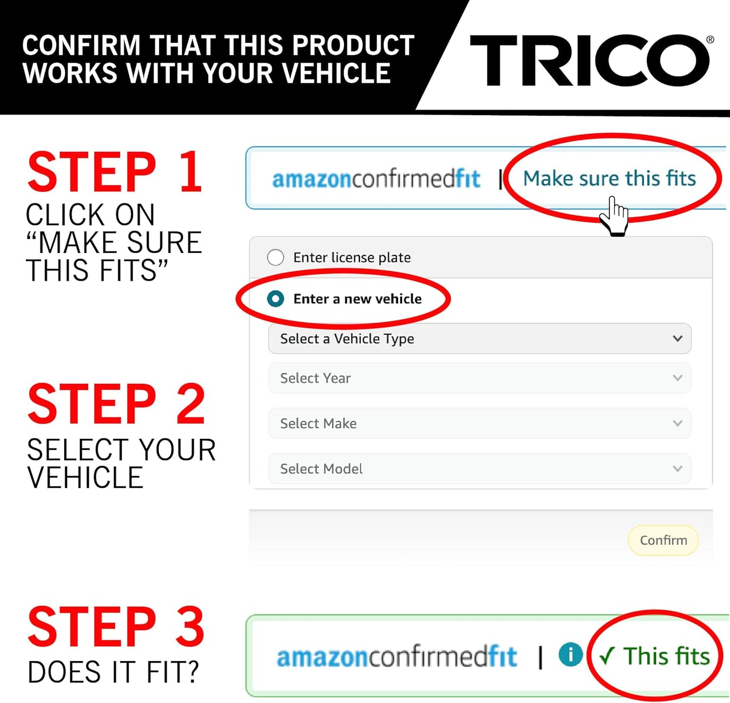 TRICO Diamond™ (25-2420) 24 Inch & 20 inch pack of 2 High Performance Automotive Replacement Windshield Wiper Blades For My Car Super Premium All Weather Beam Blade for Select Vehicle Models
