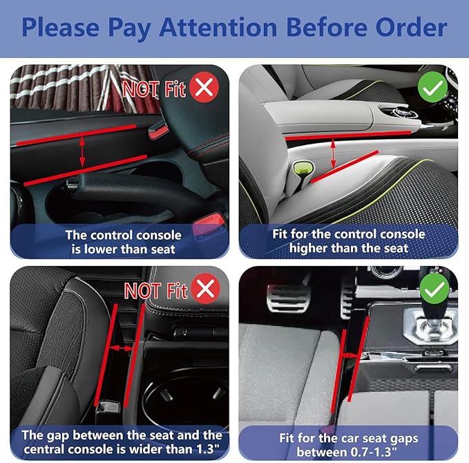 Car Seat Gap Filler Organizer,2 Pack Gap Filler for Car,Seat Gap Storage Box with Cup Holder Expander,Car Organizer Front Seat for Holding Phone, Glasses, Keys, Cards(Black)