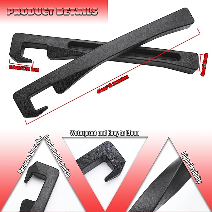 Toyota Tacoma Seat Gap Filler, Car Seat Gap Filler Organizer Stop Things from Dropping Customized Interior Accessories for Toyota Black, 2 Pack