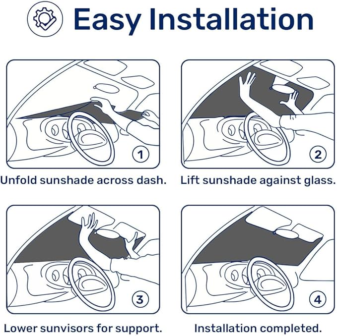 GENANY Superhero Movie Windshield Sun Shade for Car SUV Truck (55x30 Inches), Sun Shade Windshield, Shades for Front Windows, Protector Blocks UV, Car Decor