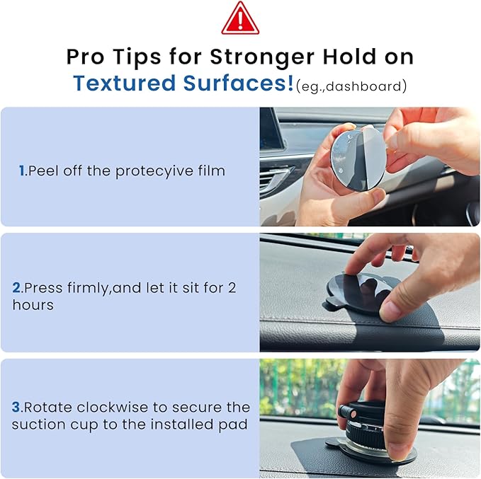Magnetic Car Mount, [Ultra Strong Suction & Magnetic] 360° Adjustable Car Phone Holder, Vacuum Suction Cup Dashboard Mobile Stand for iPhone 17 16 15 14 13 12 Pro Max, Android and All Smartphones