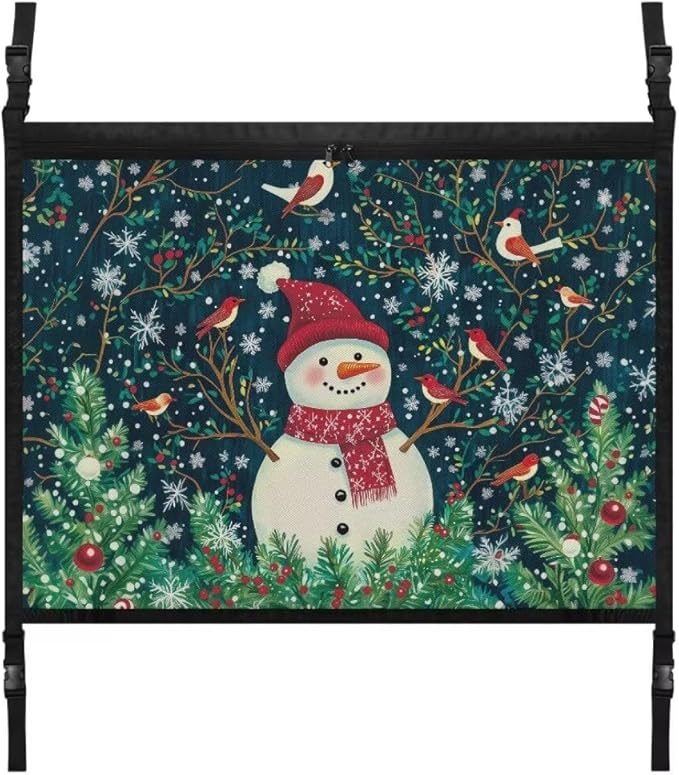 Snowman Bird Car Roof Storage Bag Car Seat Back Hanging Bag Premium Car Seat Organizer Inner Car Accessories Compatible with Most Vehicles