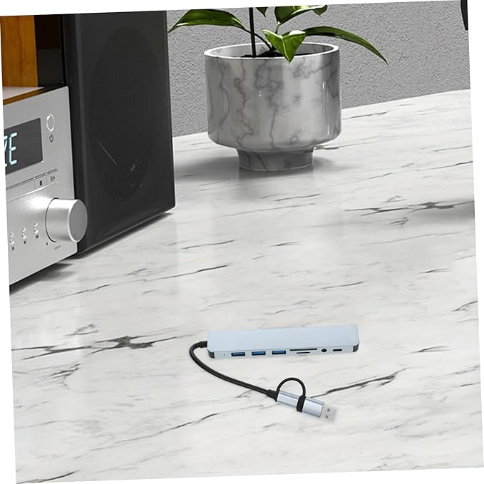 Uonlytech USB Hub Type Dock Expander for Laptops Compact USB Splitter High-Speed Data and Play Compatibility The Go
