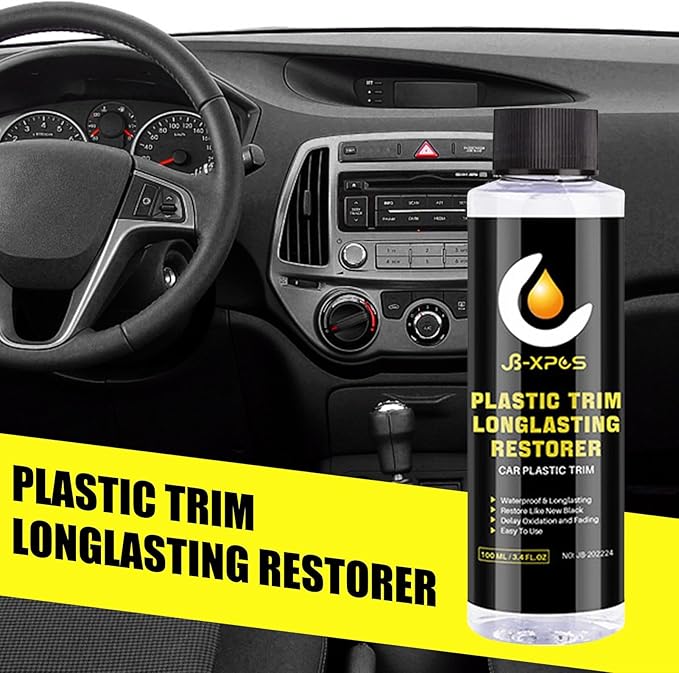 Generic Car Trim Restorer, Automotive Plasticc Restorer, Restore Rubber Plasticc, UV Protective Restorer, Oil Free & Odor Less Restorer, Resist Water & Dirt, Long Lasting 60 ML Restore, 100ml