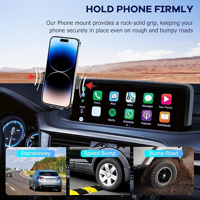 Car Phone Holder Fit for RX RX350/RX350L/RX450h/RX450hL 2020-2022-Cell Phone Mount for RX350 Accessories 12.3 inch Touchscreen Hands-Free 360° Rotation