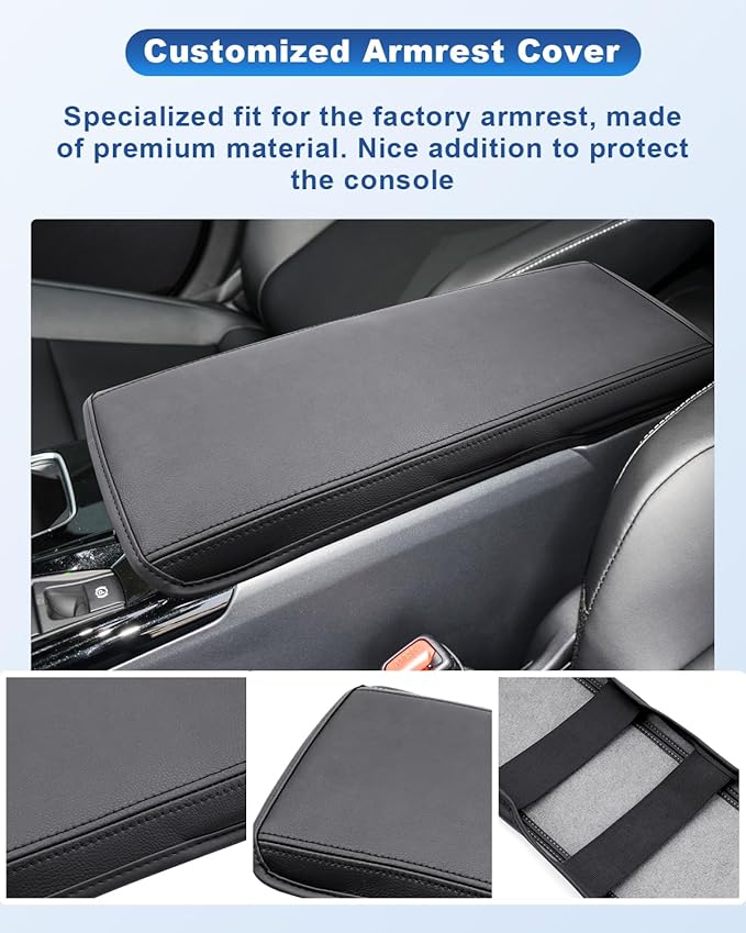 CDEFG for 2025 2026 Toyota Camry Accessories Armrest Cover for 2025 2026 Toyota Camry(XSE/XLE/SE/LE) Center Console Cover Middle Console Pad Arm Rest Central Consola Cushion Seat Box Cover
