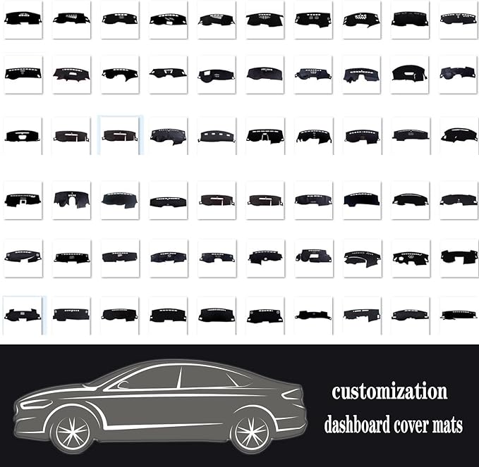 Dashboard Cover for Ford Explorer 1995-2001,Polyester Dash Covers mat,Car Dash Board Protecter Cover,Interior Dash Covers Pads,Red