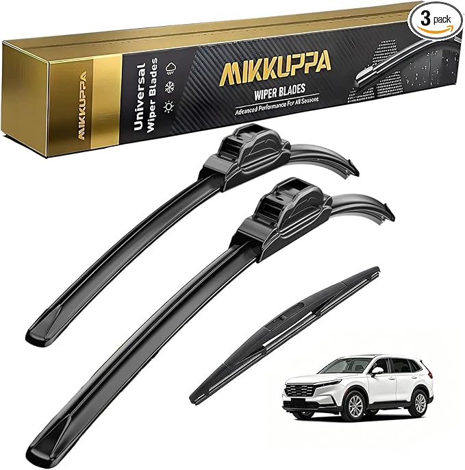 MIKKUPPA 26"+17"+12" Windshield Wiper Blades Replacement for 2017-2022 Honda CRV CR-V, Front & Rear Wiper Blades Set, Durable Stable Quiet All Season (Pack of 3)