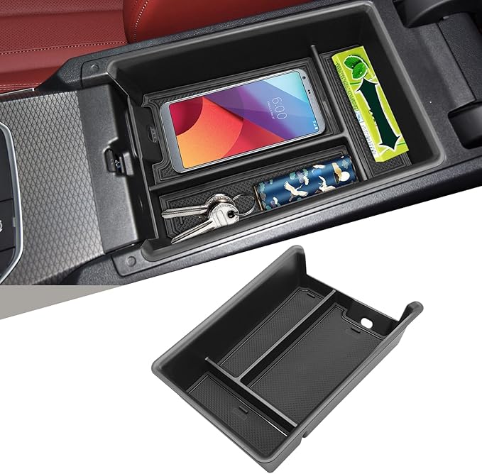TTCR-II Compatible with 2019-2024 2025 2026 BMW 3 Series Center Console Organizer, For BMW 4 Series Console Organizer Tray i4 G26 2021-2026, For G20 325i 328i 330i and G22 430i 440i Center Armrest Box