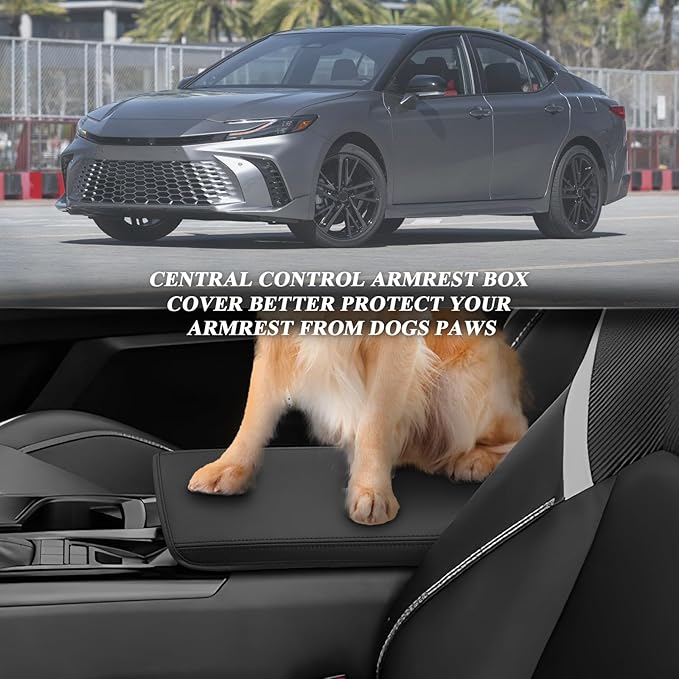 BIBIBO for 2025 2026 Toyota Camry Center Console Armrest Cover 2025 2026 Toyota Camry Arm Rest Cover 2025 Toyota Camry Accessories 2025 Camry Armrest