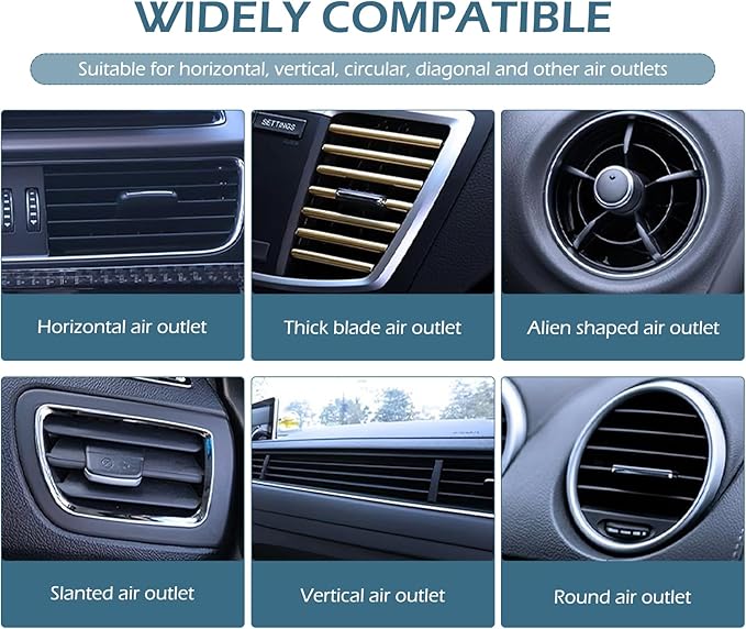 Car Air Vent Storage Bag Organizer Pocket, Multi-functional Air Conditioner Vent Organizer for ID Cards Glasses Phones Pens Keys, Keeps Your Car Neat & Tidy for Stress-free Journey (Black)