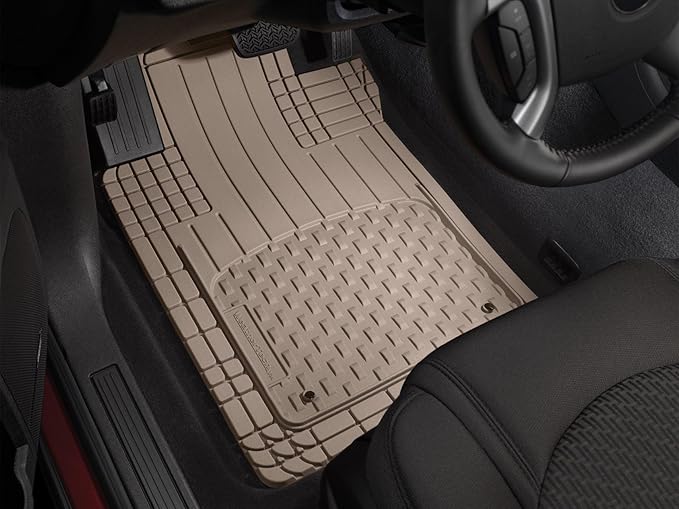 WeatherTech Trim-to-Fit Floor Mat - Semi Universal Vehicle Mats - 1st & 2nd Row 3-Piece Set (Black)