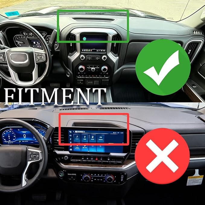 2024 2025 2026 Silverado 1500 Magnetic Phone Mount Compatible with 2019-2026 Chevy Silverado & 2019-2021 GMC Sierra Accessories Metal Cell Phone Holder Dash Platform Mount(No-Drill Installation)