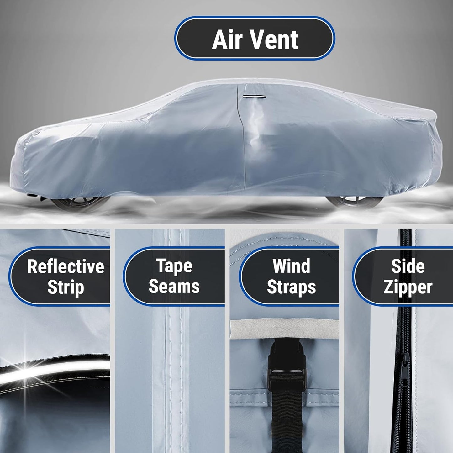 iCarCover Premium Car Cover for 1992-1999 Buick Lesabre Heavy Duty Waterproof All-Weather Automobiles Custom Fit Indoor Outdoor UV Snow Protection Covers with Straps and Bag