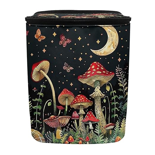 BIGCARJOB Mushroom Car Garbage Can Hanging Cute Trash Bag for Back Seat Auto Interior Storage Bags Car Trash Interior Accessories for Womens
