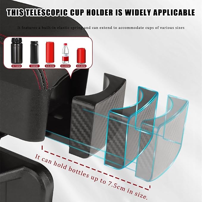 Car Armrest Storage Box Organizer for Nissan Versa 2006–2025, Forearm Wrist Support Adjustable Center Console Armrest Pad Car Seat Gap Filler Organizer
