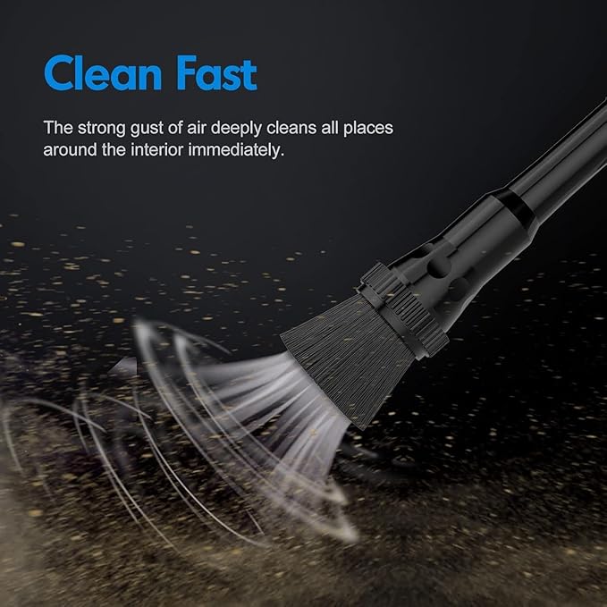Professional Car Cleaning Gun - Tough Stain Remover for Auto Upholstery, Leak-Proof Multi-Purpose Air Pulse Detail Cleaner Kit, Air Compressor Compatible for Home & Vehicle Interior/Exterior