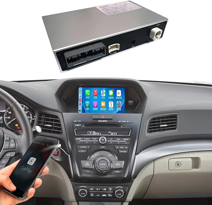 Wireless CarPlay Upgrade Module for Acura ILX with Navi 2012-2016 Upgraded Accessories Upgrade Kit CarPlay Retrofit Kit Support OEM Display
