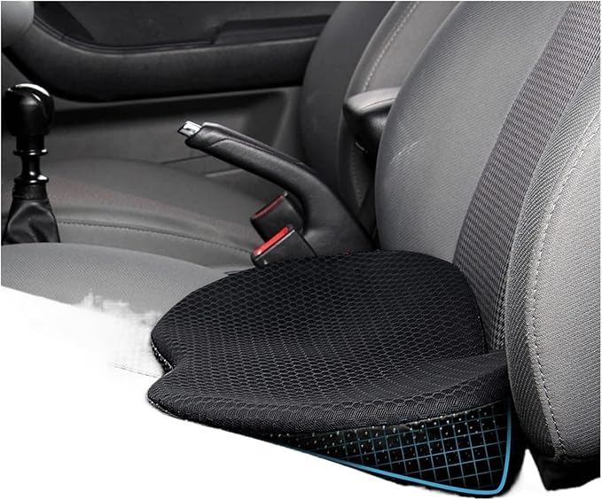Universal Memory Foam Car Seat Cushion with Lumbar Support Pillow, Breathable Driver Comfort Pad