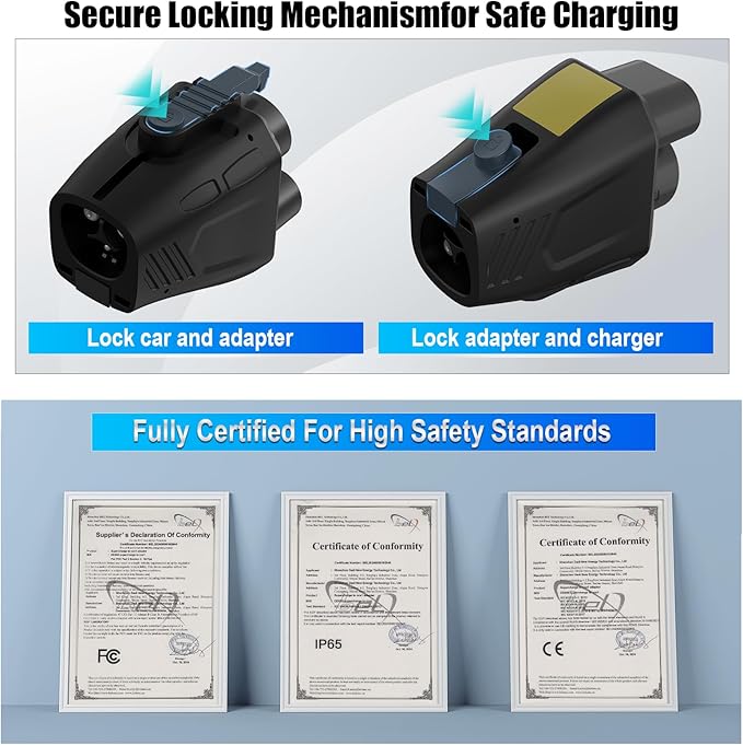 2026 Upgraded Tesla Supercharger to CCS1 Charger Adapter, [Max 500A 1000V] Fast Charge Electric Vehicle Charging Adapter, NACS to CCS Electric Vehicle Adapter Fit for All Ford EVs, GM, Rivian