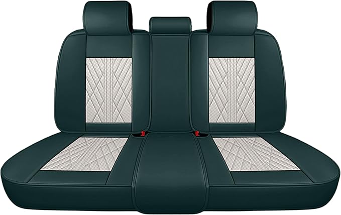 Premium Nappa Leatherette Car Seat Cover Set Custom Fit for Honda CR-V CRV 2000-2023 2024 2025 2026 Water-Proof Breathable Faux Leather Seat Cushion Protectors (Full Set 5 Seats,Beige Green)