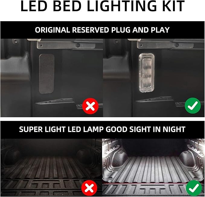 Dasbecan Truck Led Bed Light Car Trunk Lighting Kit Compatible with Toyota Tacoma 2020 2021 2022 2023 2024 Replaces# PT857-35200 84267-0C020