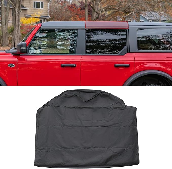 Hard Top Storage Bag Compatible with Ford Bronco 2024 2023 2022 2021, Fit Bronco Accessories 4-Door, Roof Panel Over Second Row Seat, Portable Panel Storage Bag