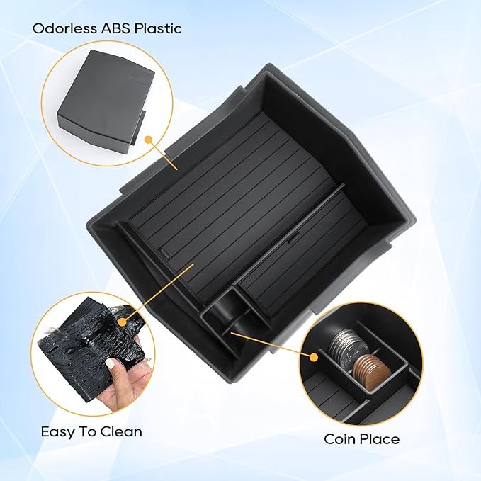 LFOTPP for Forester Center Console Organizer for 2025 Forester (Base/Sport/Limited/Touring) Middle Armrest Storage Box,Non-Slip Waterproof 5PCS Interior Accessories - NOT for 2025 Wilderness