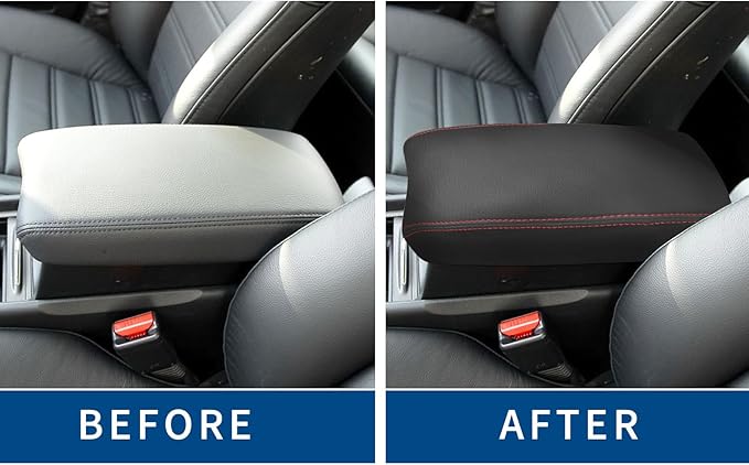 Compatible with Center Console Armrest Cover for Honda Civic 2006 2007 2008 2009 2010 2011 Leather Arm Rest Storage Box Lids Cushion Protector Pad