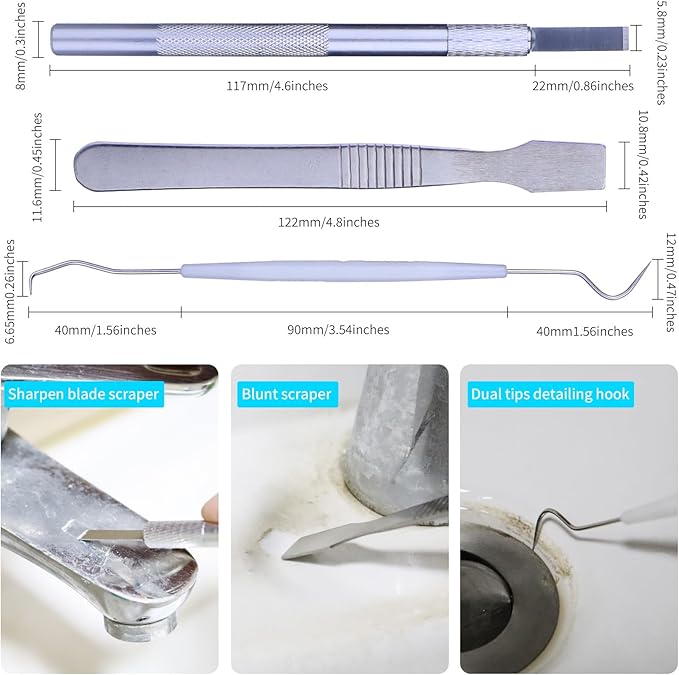 Disposable Detail Cleaning Brush for Tight Spaces, Detail Gap Crevice Cleaning Tool Set, Toilet Bowl Corner Hinge Scrubber, Stick Cleaner for Window Track, Door Grooves, Vent Fan, Stove, Keyboard