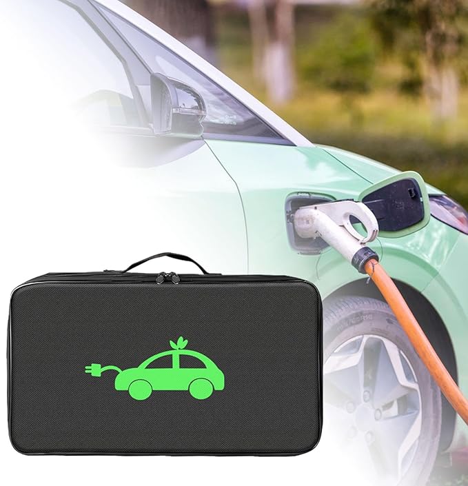 Generic EV Charging Cable Storage Bag Cord Hoses Organizer Portable Charger Line Organizer Cable Carry Case for Electric Car, Rectangle Shape