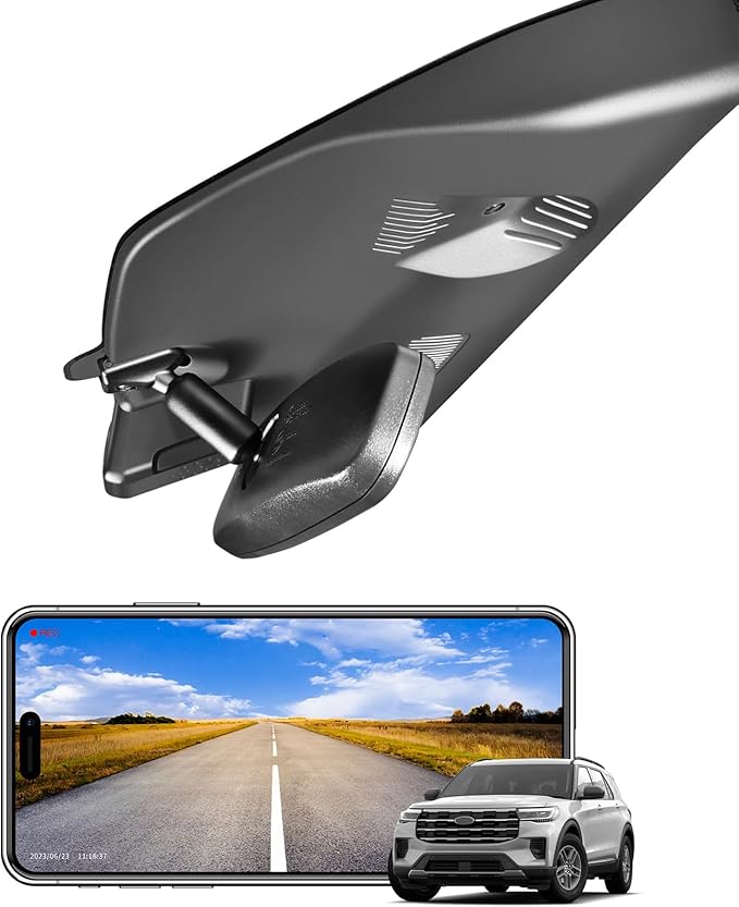 Mangoal 4K Dash Cam for Ford Explorer U625 2025 2026, Base XLT ST_Line Limited Timberline Platinum King Ran(Model D), UHD 2160P Video, WiFi & App, Loop Recording, 64GB Card