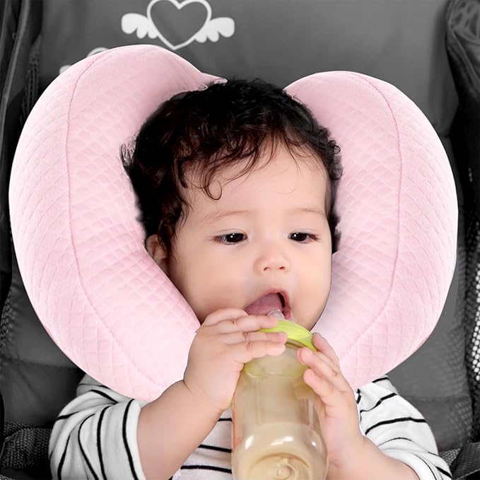 KAKIBLIN Baby Support Pillow, Head and Neck Support,Banana Neck Pillow for Baby, Travel Pillow for Stroller Neck Support, Adjustable Head Pillow for Kids Toddler
