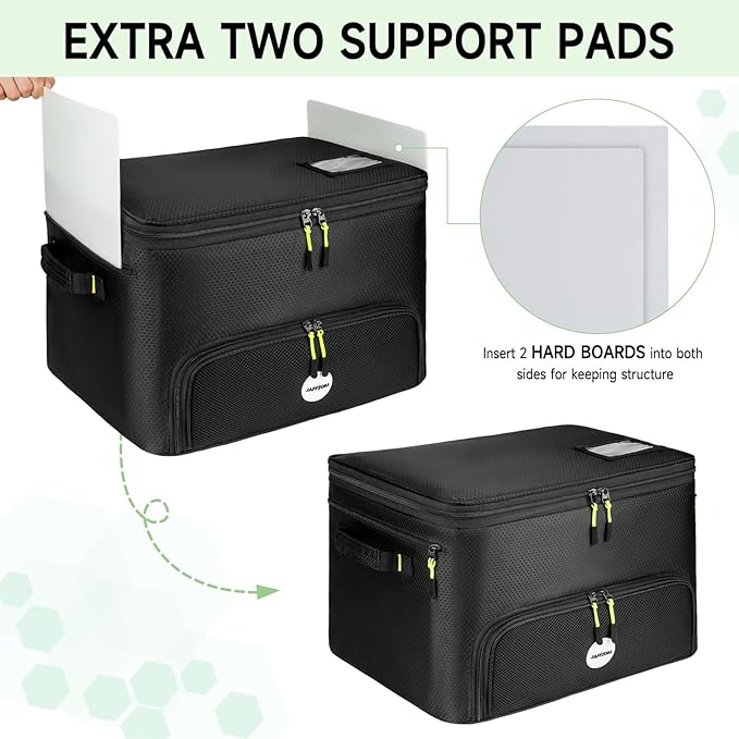 Golf Trunk Organizer, 2 Layers Golf Accessories Bag for Men, Waterproof Car Golf Storage Organizer with Compartment for 2 Pairs of Shoes, Golf Gifts for Men Women, Black