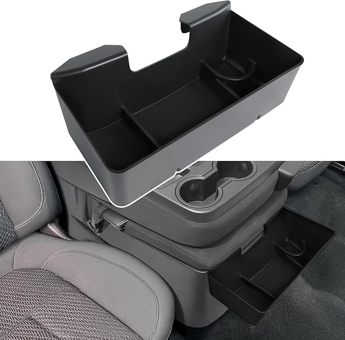 Central Console Hanging Organizer Box for Chevy Silverado GMC Sierra 1500 2019-2025 and Chevrolet Silverado/Sierra 2500HD 3500HD 2020-2025 Split-Bench Seat Only