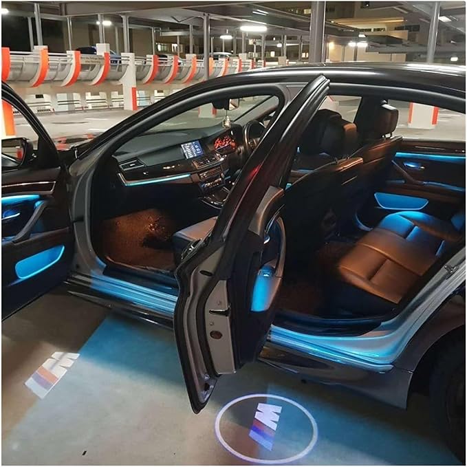 2 Colors Interior Led Stripe Decorative Door Ambient Light Compatible with BMW 5 Series F10/f11(Cream Door Cups Ctrl)