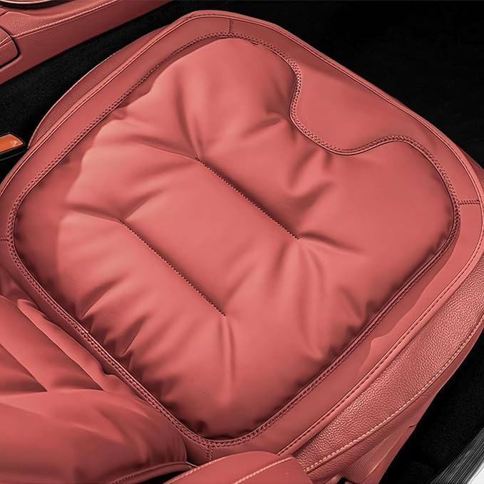 Car Seat Cushion, Livena Custom Pain Relief Car Seat Cushion, Soft Comfortable and Supportive Pad, Memory Foam Seat Pad for Car, Office Or Home Chair