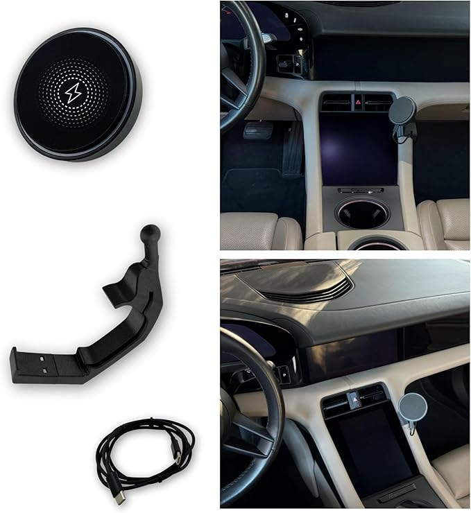 Phone Mount for Porsche Taycan (MagSafe Compatible/Wireless Charging)
